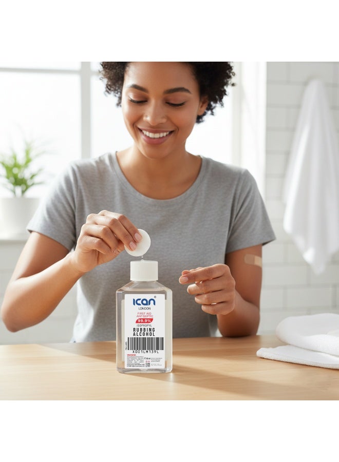 آي كان لندن كحول أيزوبروبيل طبي من آيكان لندن، 99.9%، 50 مل - مطهر ومعقم للإسعافات الأولية، حجم مناسب للسفر - Image 4