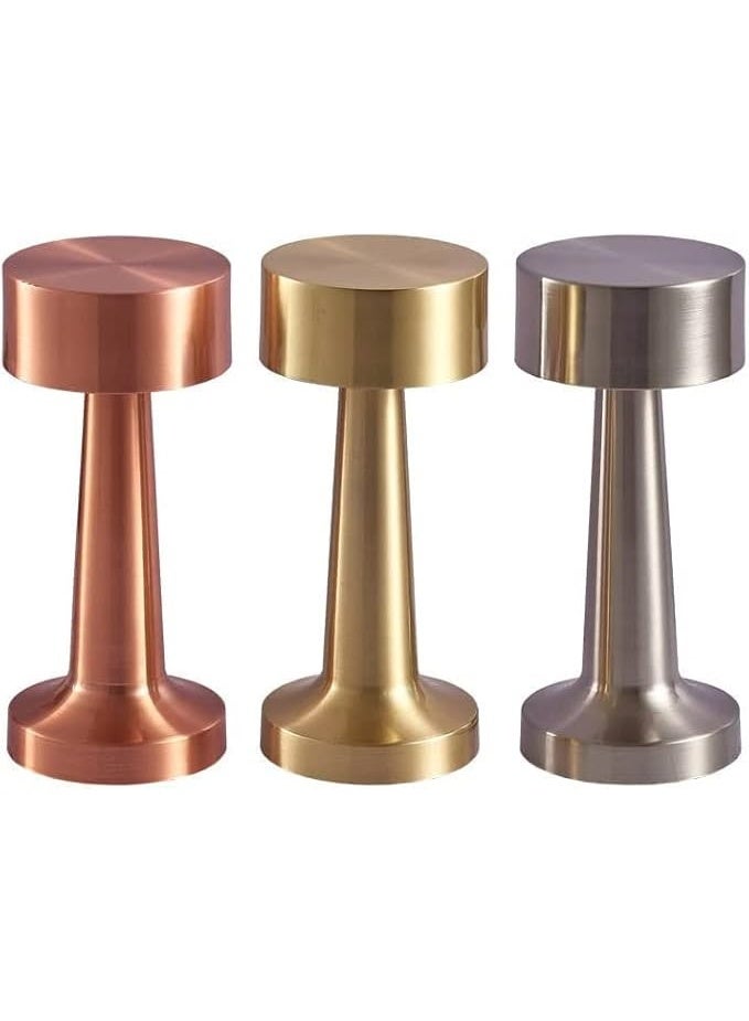 Padom Table Lamp,Modern Rechargeable Cordless Touch Sensor LED Desk lamp 3 Ways Dimming,with USB Cord for Bar Restaurant Bedroom Bedside Nightstand Lighting (SILVER) - Image 3