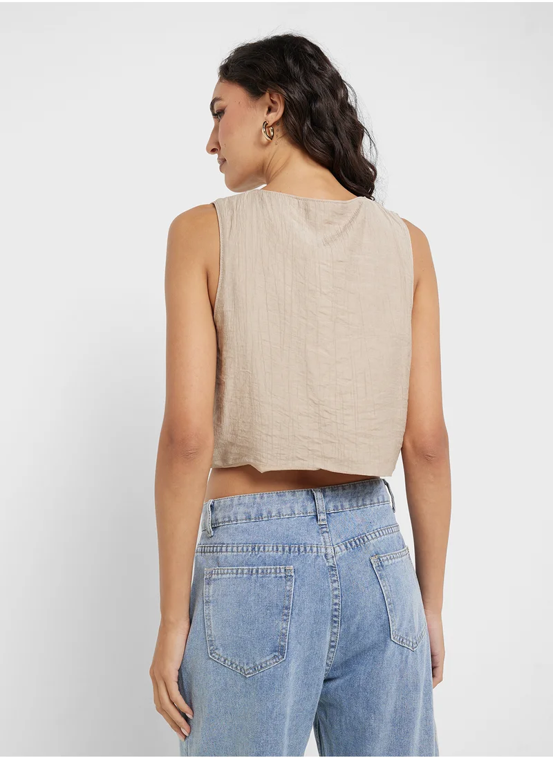 Ginger Tie Up Detail Vest Top