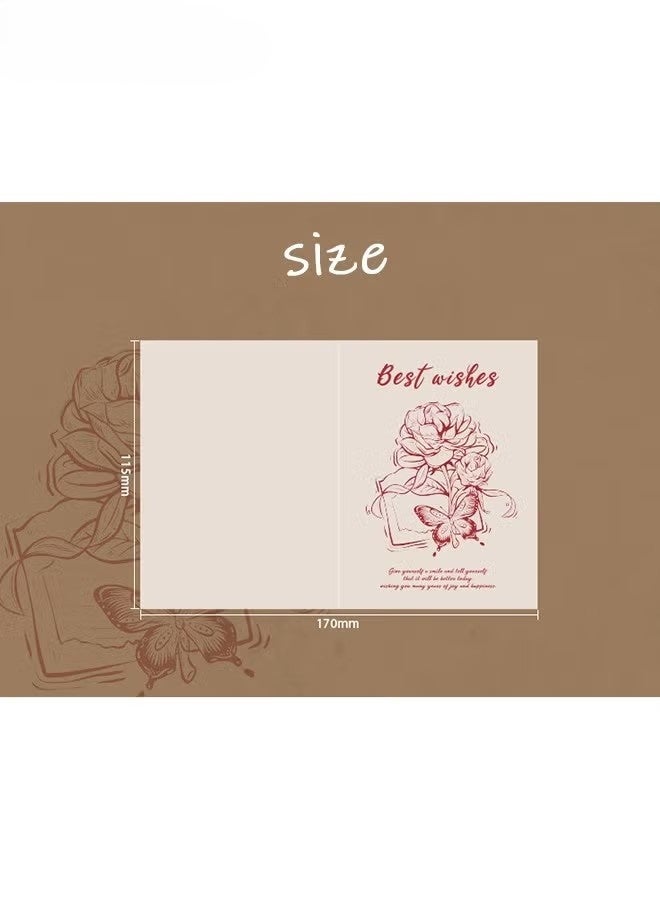 12 بطاقة معايدة أدبية قديمة، بطاقات معايدة بنقشة الورد، بطاقات معايدة بنقشة الكمان، بطاقات معايدة وردية، بطاقات معايدة للمعلمين والأصدقاء وزملاء الدراسة والزملاء، إلخ - Image 2