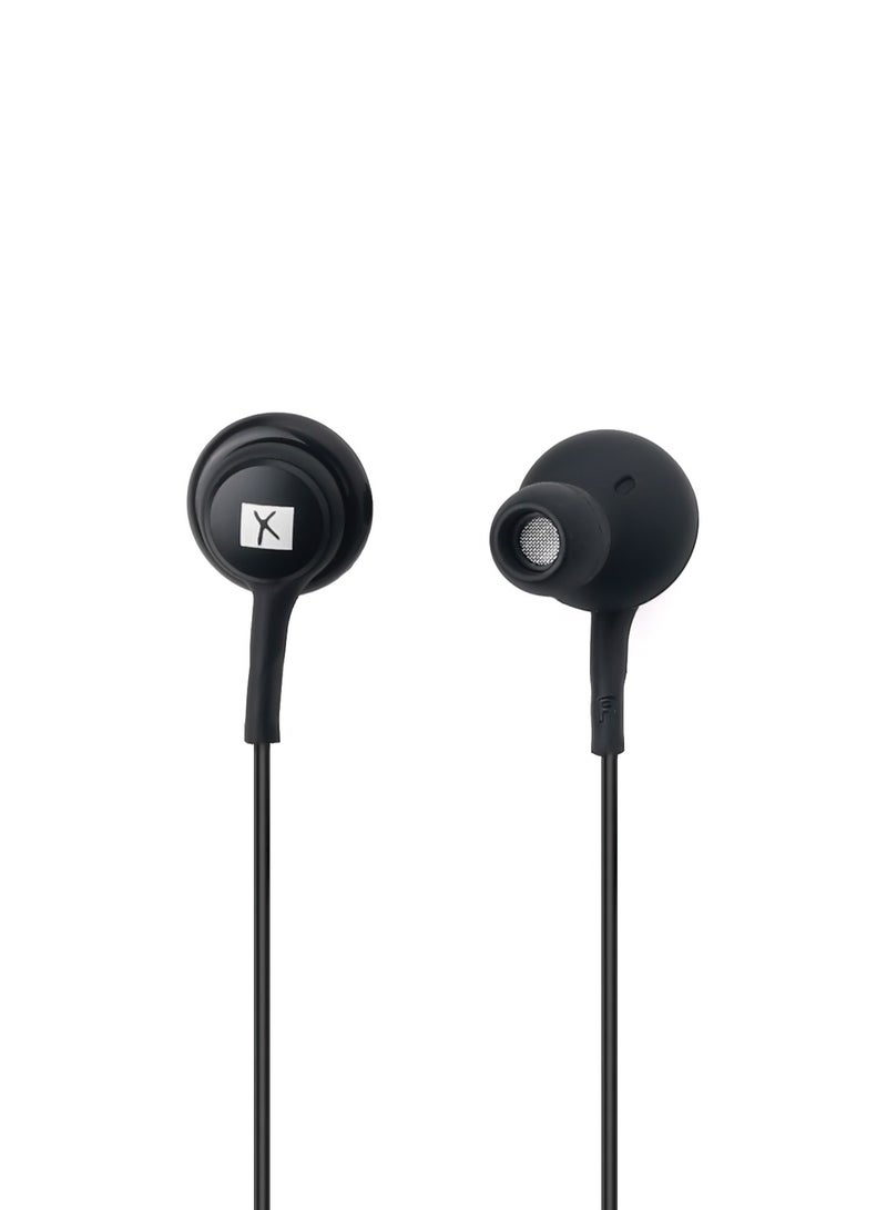 XASTON Type-C Premium Wired Earphones Exceptional Bass and Crisp Vocals - NE41 (Black) - Image 1