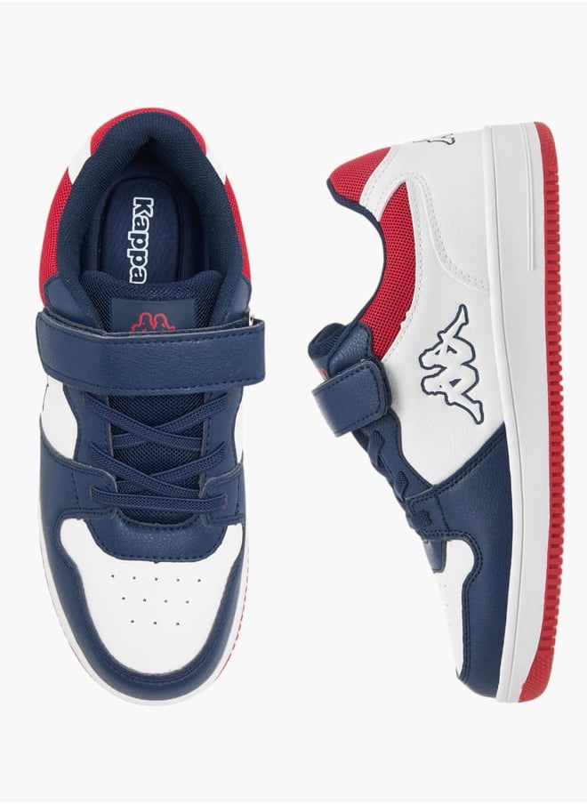 Kappa Boys Logo Detail Sports Shoes With Hook And Loop Closure  - Image 2