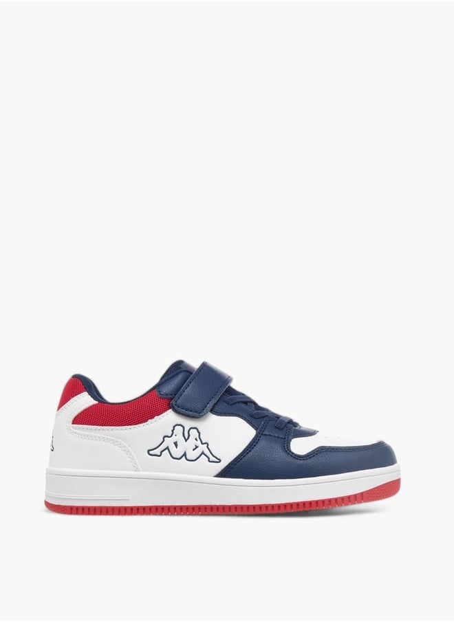 Kappa Boys Logo Detail Sports Shoes With Hook And Loop Closure  - Image 3