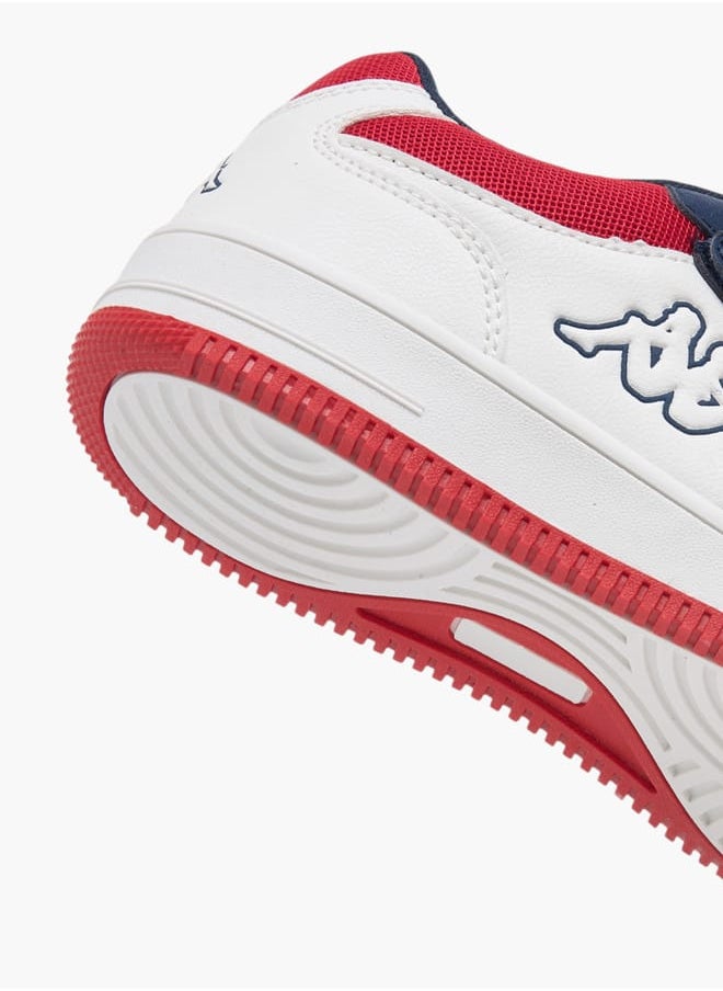 Kappa Boys Logo Detail Sports Shoes With Hook And Loop Closure  - Image 5