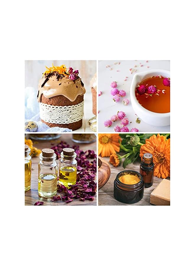 erorex Natural Dried Flower- Gift Box - Floral Kit for Soap, Candle, Resin Jewelry Making, Bath, Nail, Decoration - Rosepetals, Rosebuds, Lavender, Jasmine, Gomphrena, Chrysantherum  - Image 3