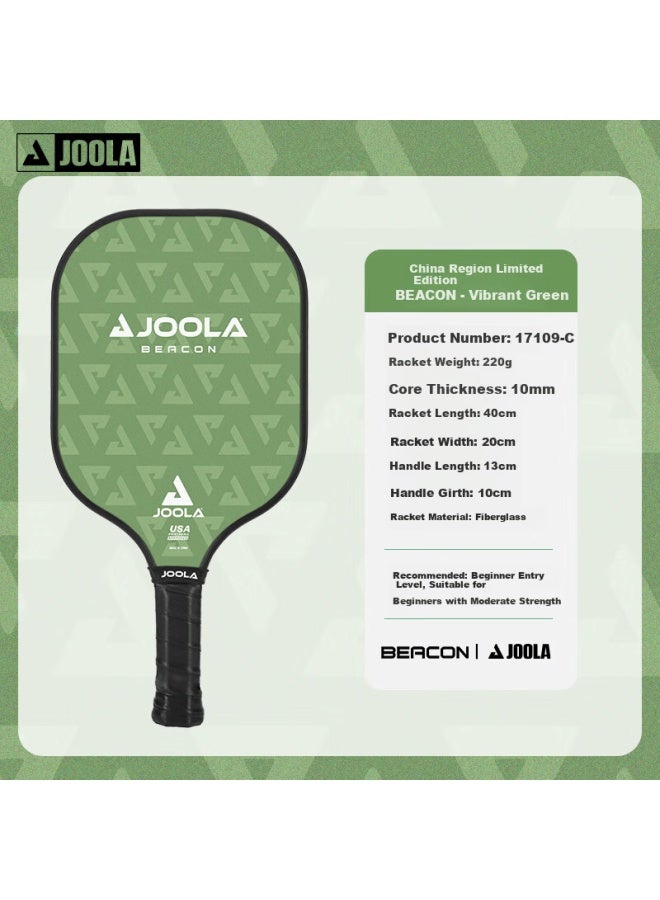Joola Beacon Limited Edition China Green Beginner Fiberglass Table Tennis Paddle - 17109-c - Image 1