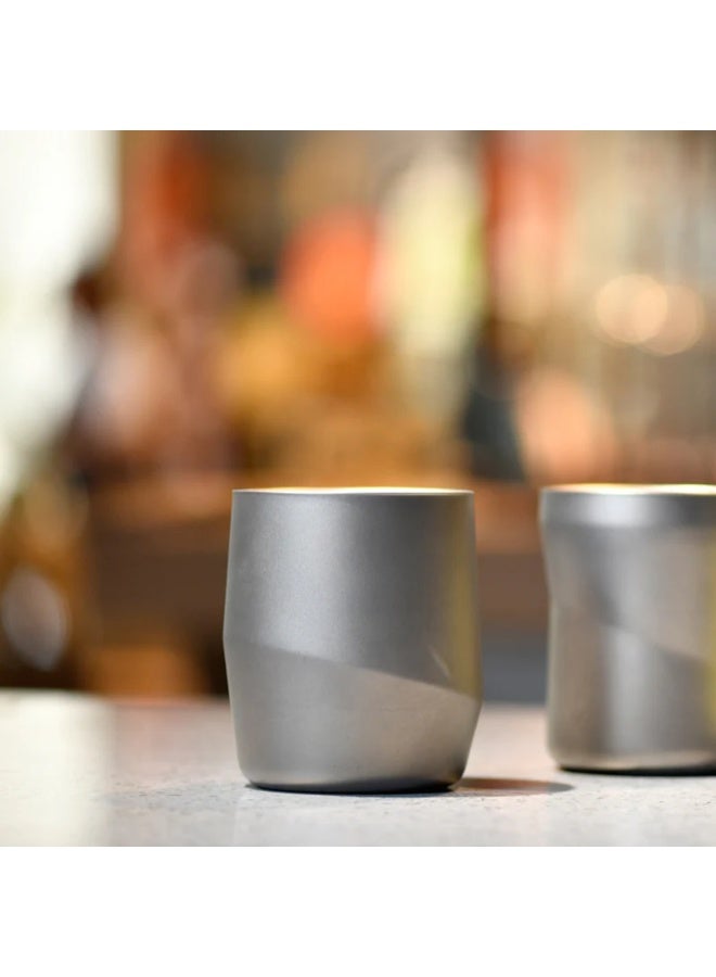 KEITH Titanium Galaxy Insulated Mug Ti3311, Double-Wall Pure Titanium Coffee Mug 220ml Lightweight Thermal Cup - Image 3