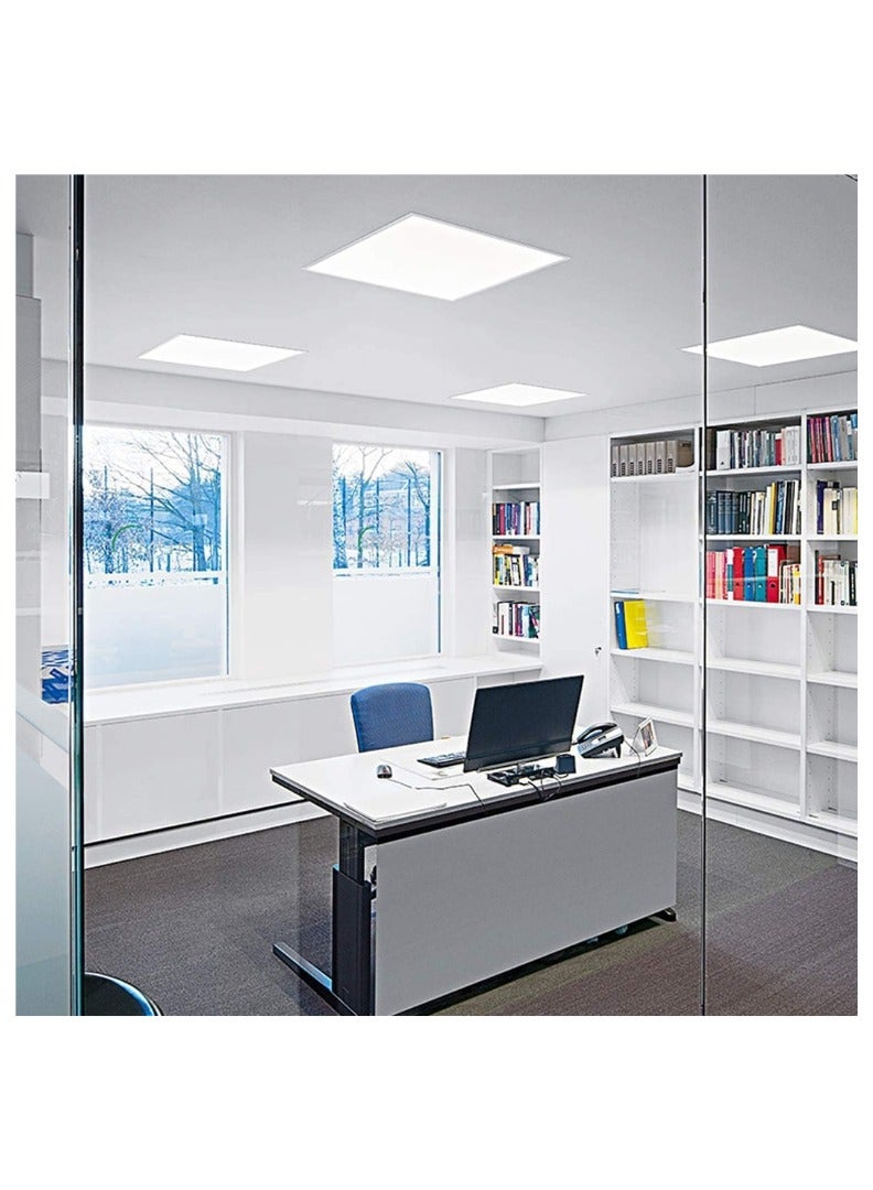 KNP KNP 2-pack Esnco Panel Light 60 Watt LED Ceiling Light, 60 x 60 Square Aluminium LED Flat Panel Lamp for Home Improvement Kitchen Living Room Office Supermarket White  - Image 2