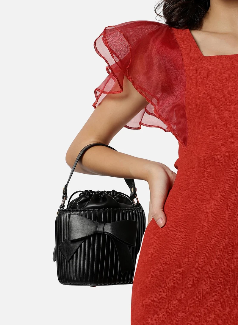 Haute Sauce Charcoal Black Bucket Bag
