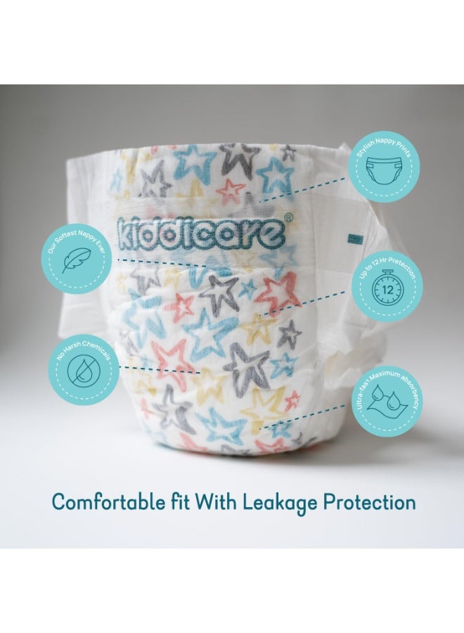 Kiddicare Deluxe New Born Baby Diaper Nappy Pant Size 1 Upto 5 Kg Ultra Fast High Absorbency 22 Pcs - Image 3