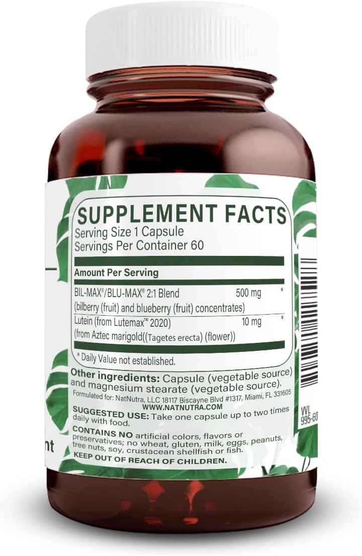 Natural Nutra Ultimate Eye Health Vitamins Supplement Improves Night Vision and Day Vision Support Eye Health Promote Ability to See Colors Non GMO Gluten Free Bilberry Extract 60 Capsules - Image 2