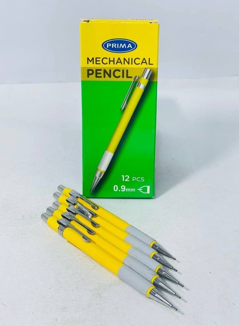 بريما علبة قلم سنون  القلم السنون البلاستيك في المعدن القلم بأستيكة القلم ٠.٩ ملي عدد 12بريما - Image 1