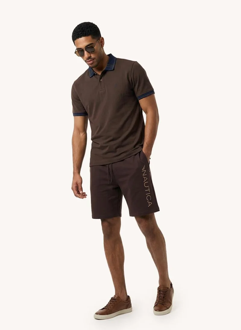 NAUTICA  Men's Short Sleeve Polo with Collar Tipping for Men | Best Price UAE