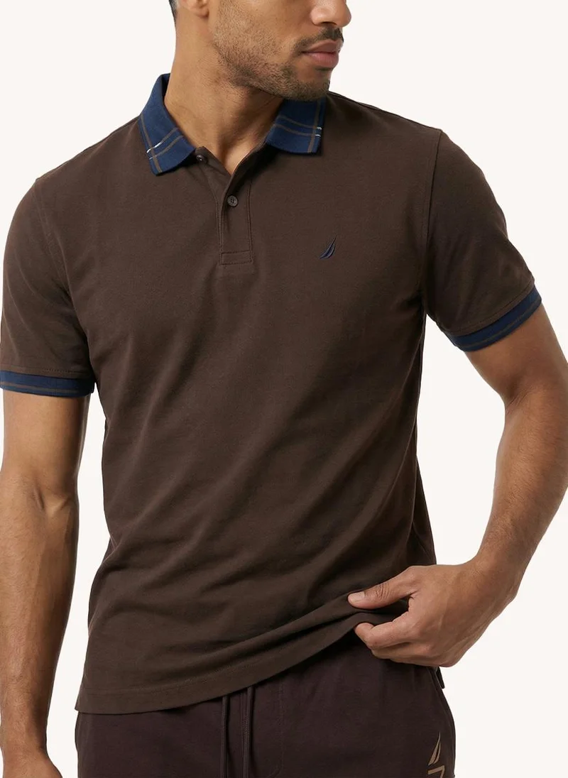 NAUTICA  Men's Short Sleeve Polo with Collar Tipping for Men | Best Price UAE