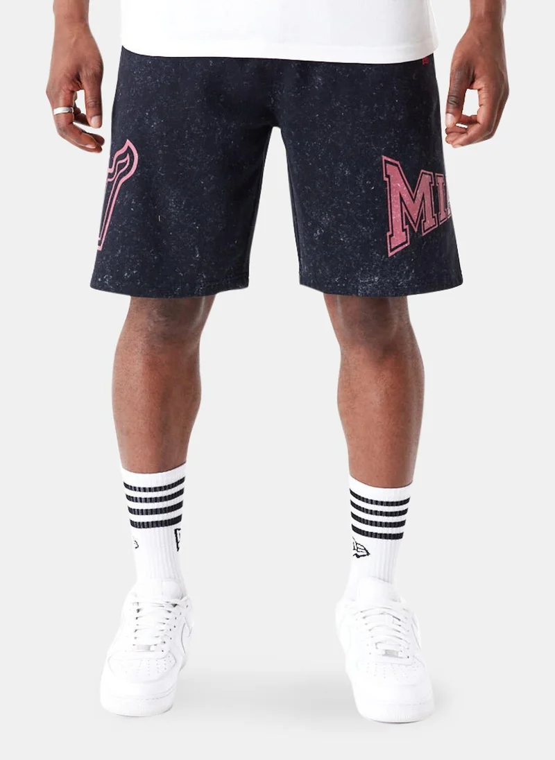 NEW ERA Men's NBA Miami Heat Washed Shorts