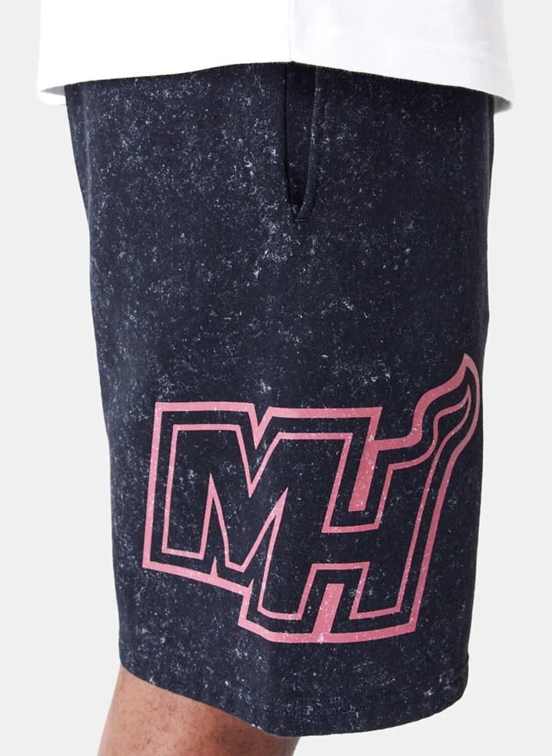NEW ERA Men's NBA Miami Heat Washed Shorts