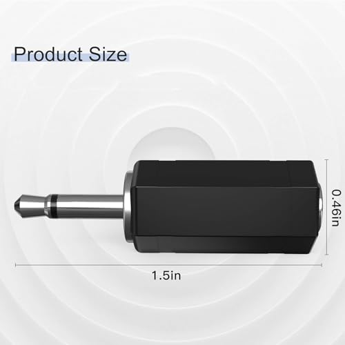 MX 2.5mm Male to 3.5mm Female Audio Adapter Converter, Stereo/Mono AUX Jack for Headphones, Earphones, Headsets, Speakers & Audio Systems, Durable Metal Connector, Plug & Play (Pack of 2) - Image 5