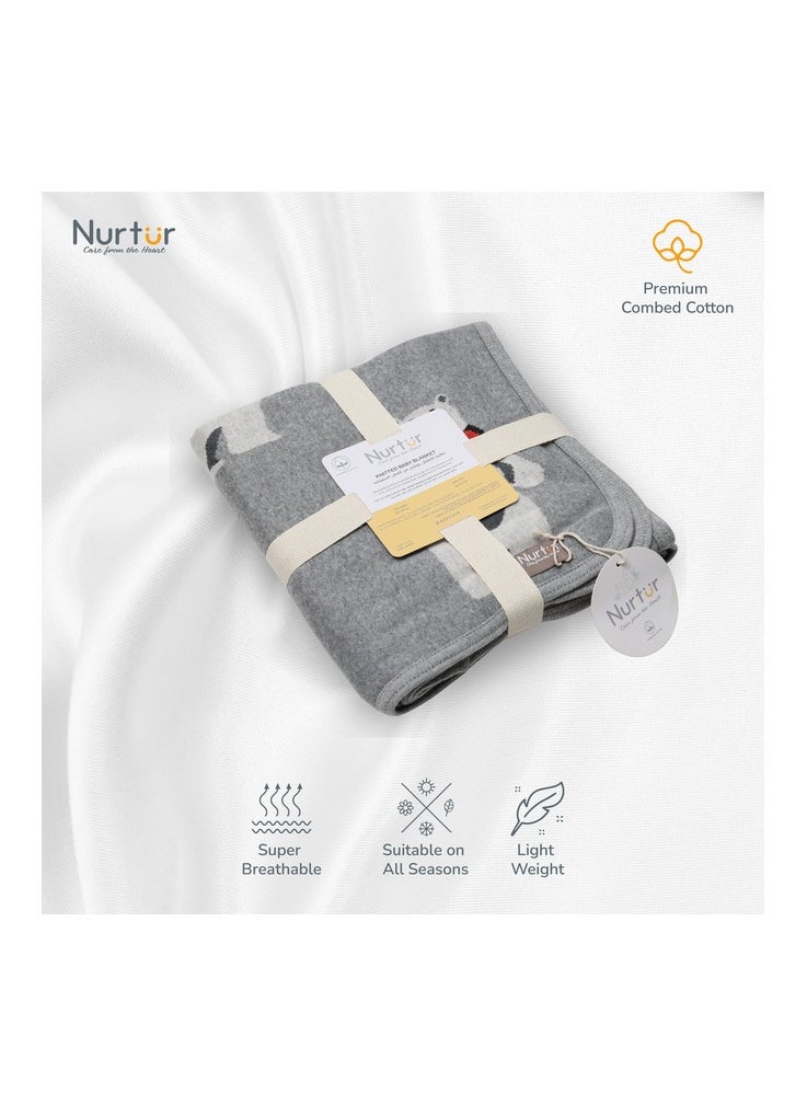 Nurtur Soft Baby Blankets for Boys & Girls Blankets Unisex for Baby 100% Combed Cotton Soft Lightweight  Official Nurtur Product  TRHA24222  - Image 4