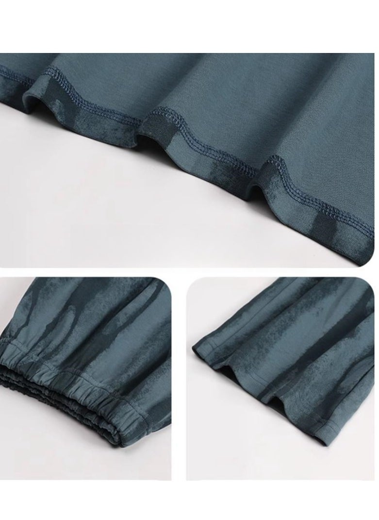 MIIOW - Cotton Pajamas Men's Oversized Loose Long Sleeved High-End Home Suit Set - Image 1