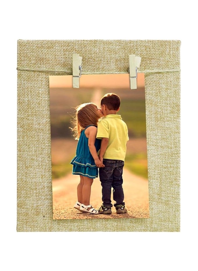 Story at Home Story at Home Wooden Photo Frame, Light Brown, 20 x 17 x 2 cm, PM1101  - Image 1