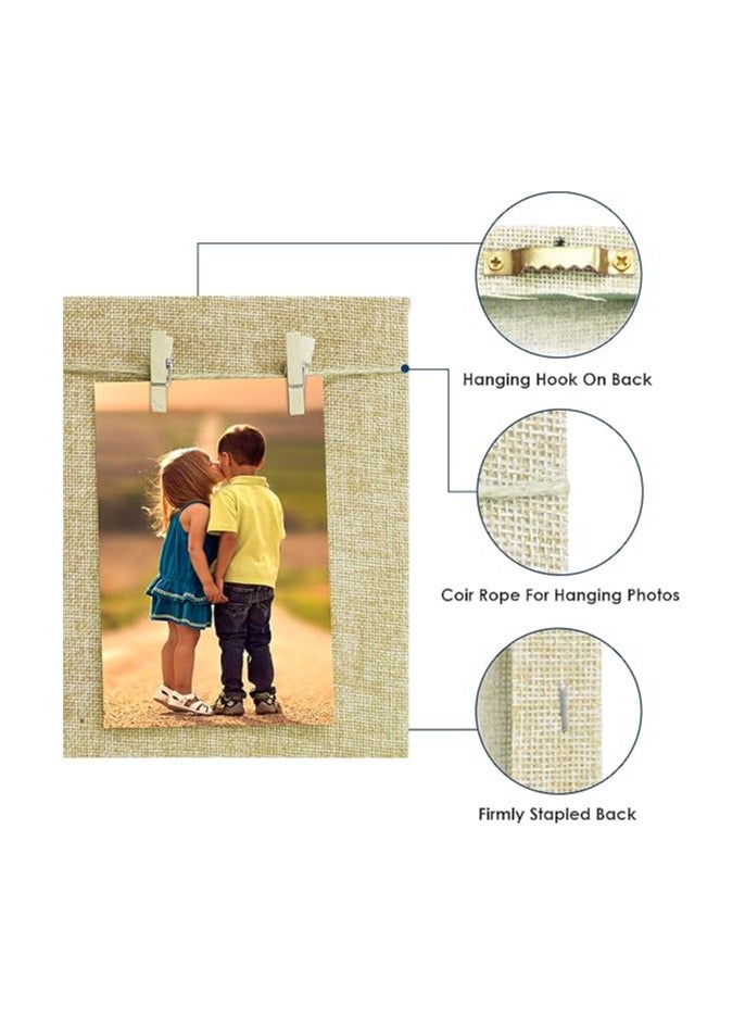 Story at Home Story at Home Wooden Photo Frame, Light Brown, 20 x 17 x 2 cm, PM1101  - Image 3