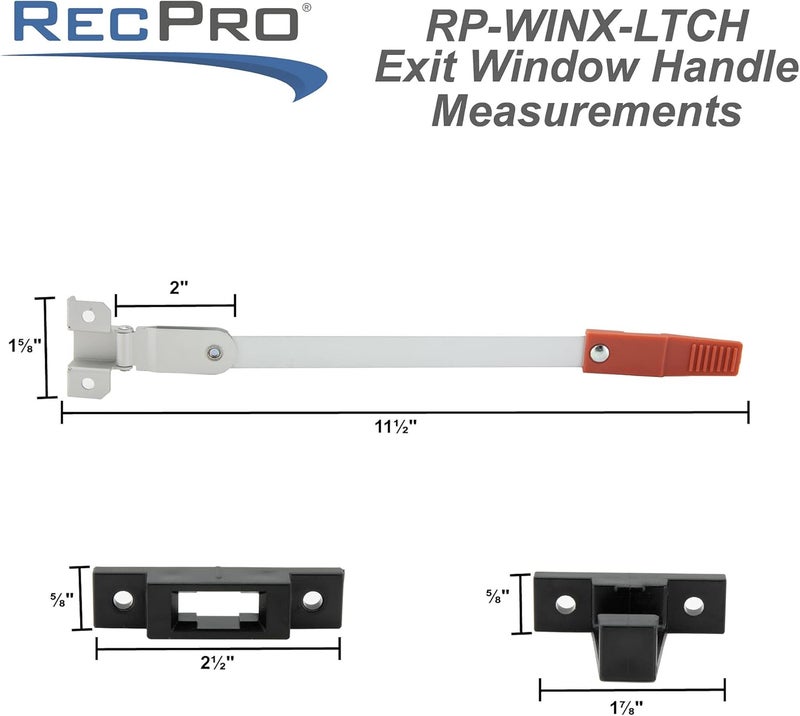 RecPro RV Exit Window Latch Egress Replacement | Camper Emergency Exit Window Latch - Image 3