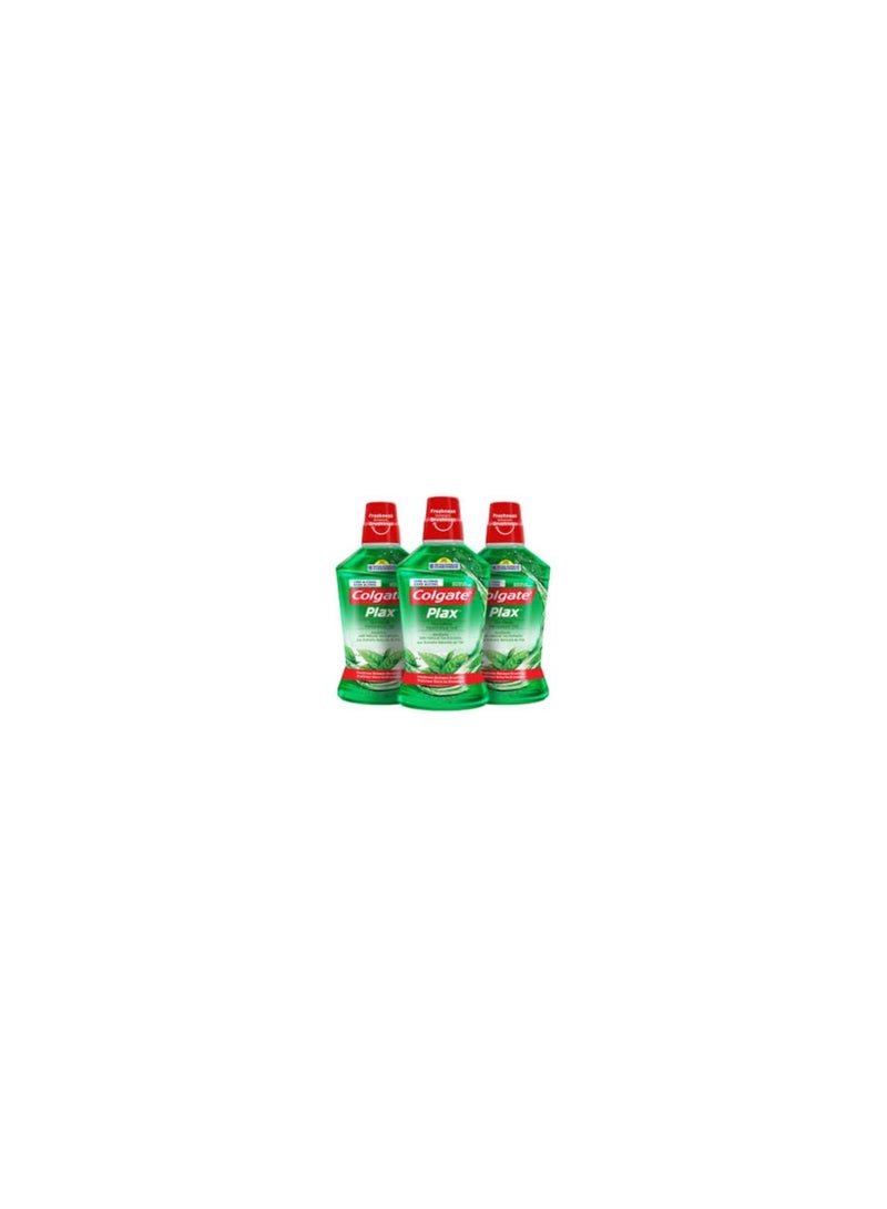 Colgate Pack Of 3 Plax Fresh Tea