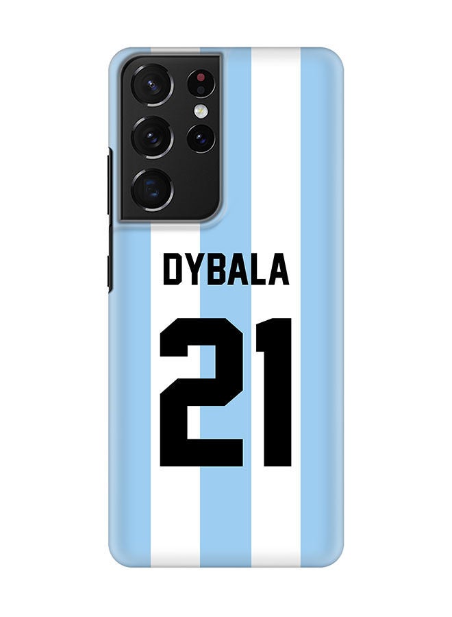 Stylizedd Slim Cover for Samsung Galaxy S21 Ultra 5G Case Snap Classic Series Mobile Cover Hard PC Shield Matte Finish Print -Argentina-Player-Dybala - Image 1
