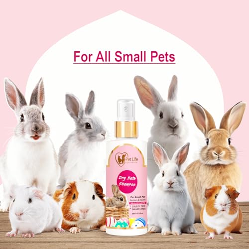 PETLIFE Organic Dry Bath Shampoo For Small Pets, Rabbits & Kitten|Dry/Waterless/Spray Rabbits & Small Pet Shampoo|Made With Natural Ingredients For A Cleaner, Smoother & Shinier Coat 200 Milliliter - Image 5