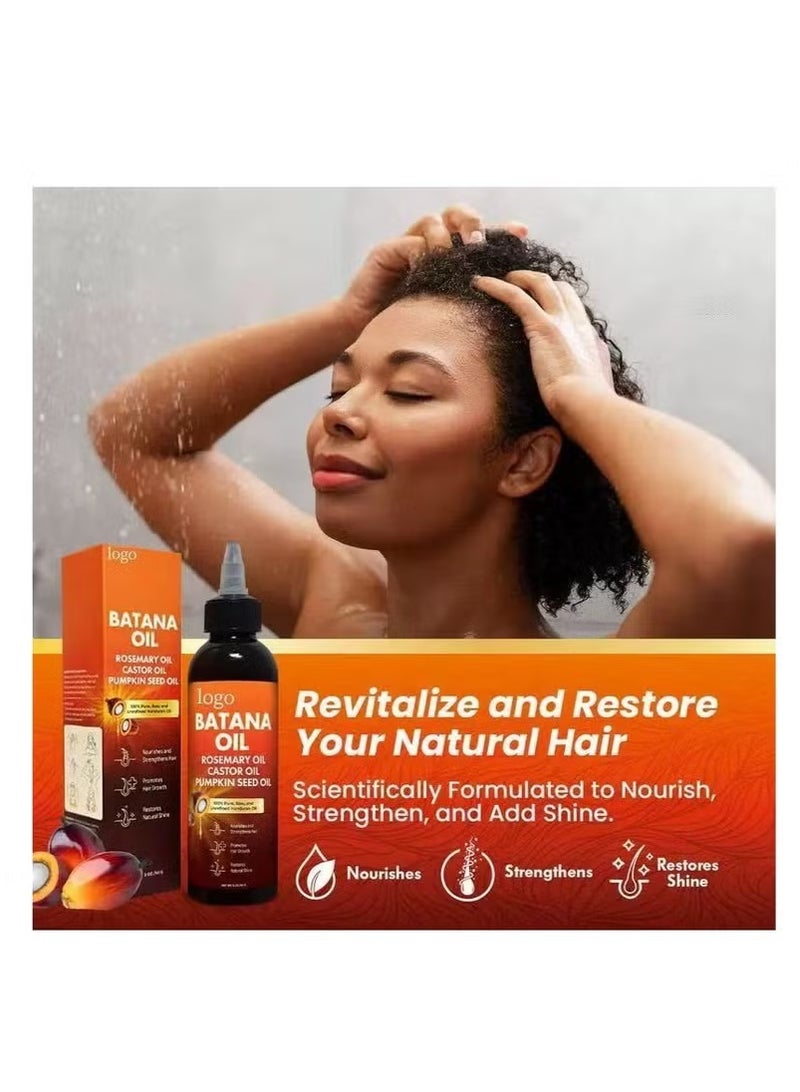 Oil Batana Oil: Organic Raw Honduras Oil for Hair Growth - 100% Pure & Natural for Thicker, Stronger Hair - 4 FL OZ - Image 4