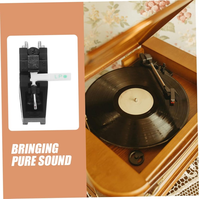 Toyvian Vinyl Record Player Cartridge Replacement Needle Stylus for Dual Stylus Design Compatible Phonographs and Players - Image 3