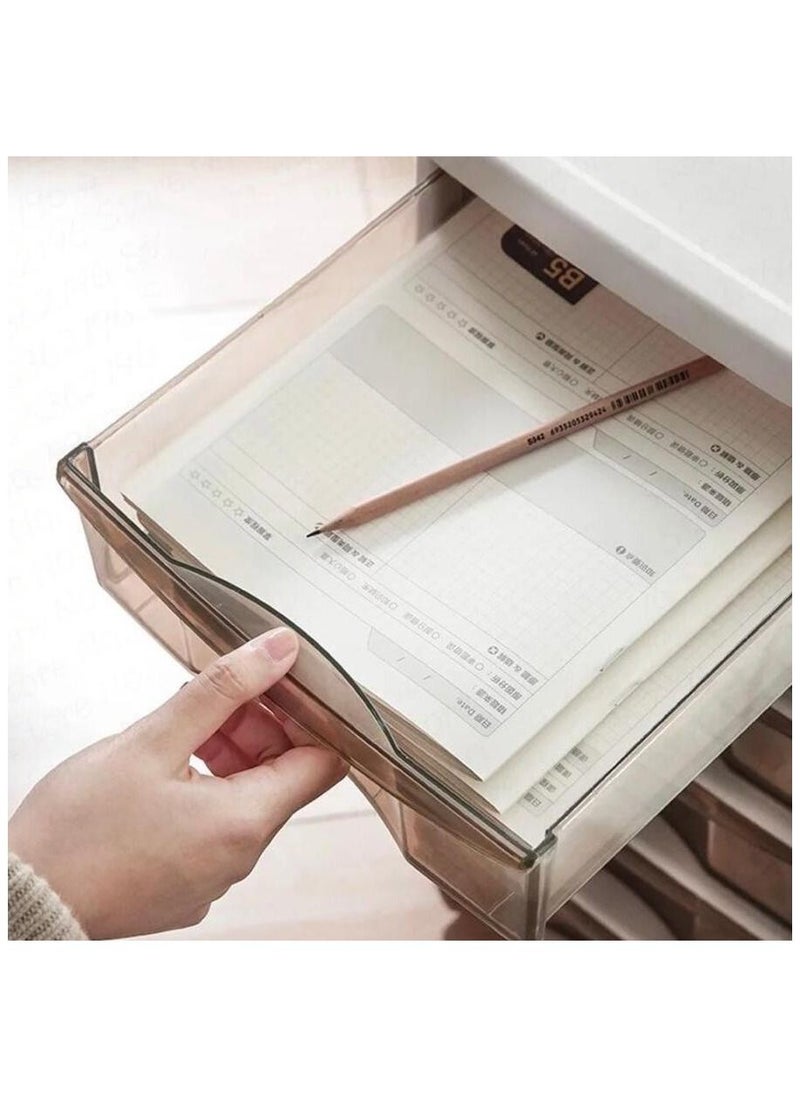 Versatile storage and organization shelves, with moving wheels for easy transportation, 5 drawers