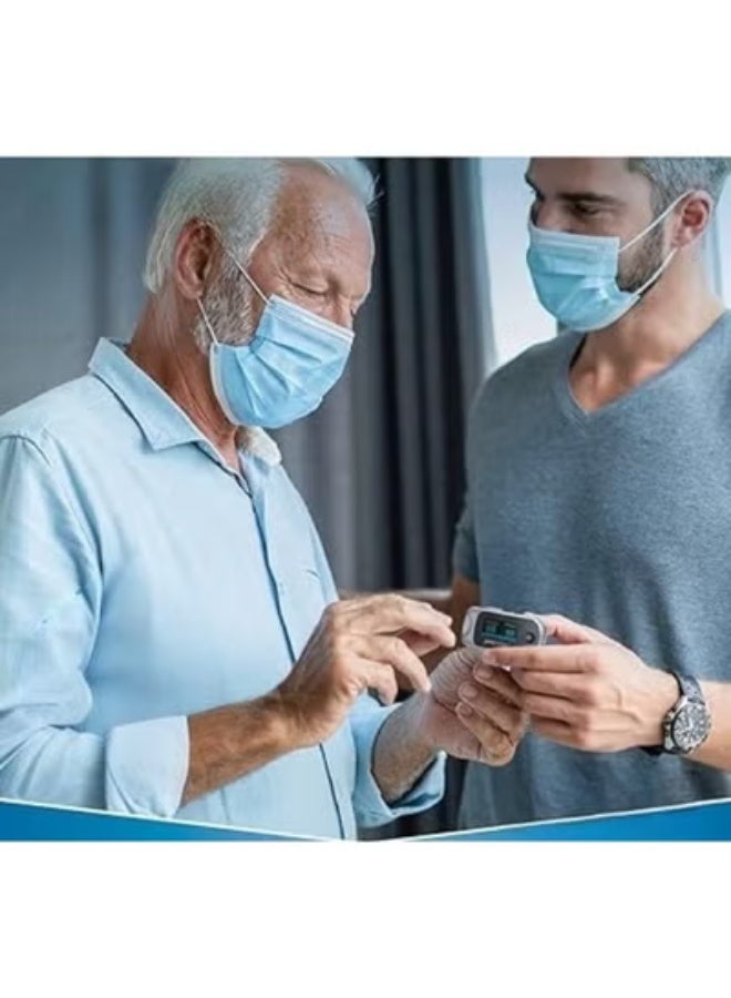 Pulse Oximeter – Heart Rate & Oxygen Saturation Monitor – Fingertip SpO2 Meter with LED Display - Image 2