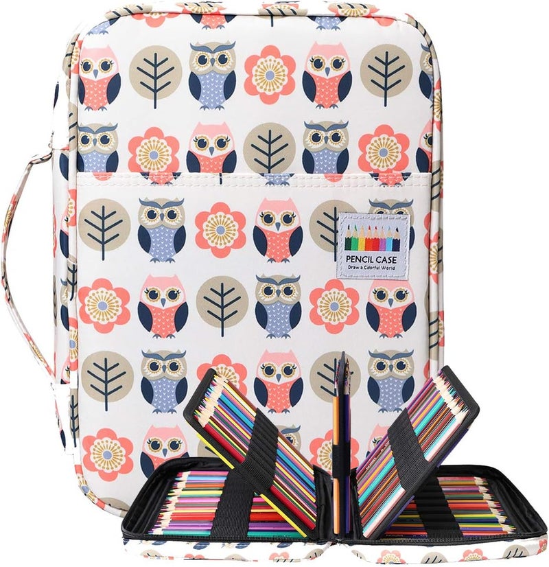 Colourful Pencil Case 220 Slots Portable Draw Paint Pouch Waterproof Multi-Layer Storage Bag for Watercolor Pens for Children and Adults - Image 1