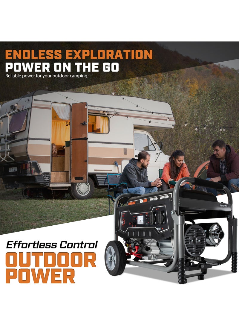 KSEIBI GEN 3000 Gasoline Generator, 3.0KW – Powerful & Reliable Portable Generator for Home, Outdoor & Worksite Use  - Image 3