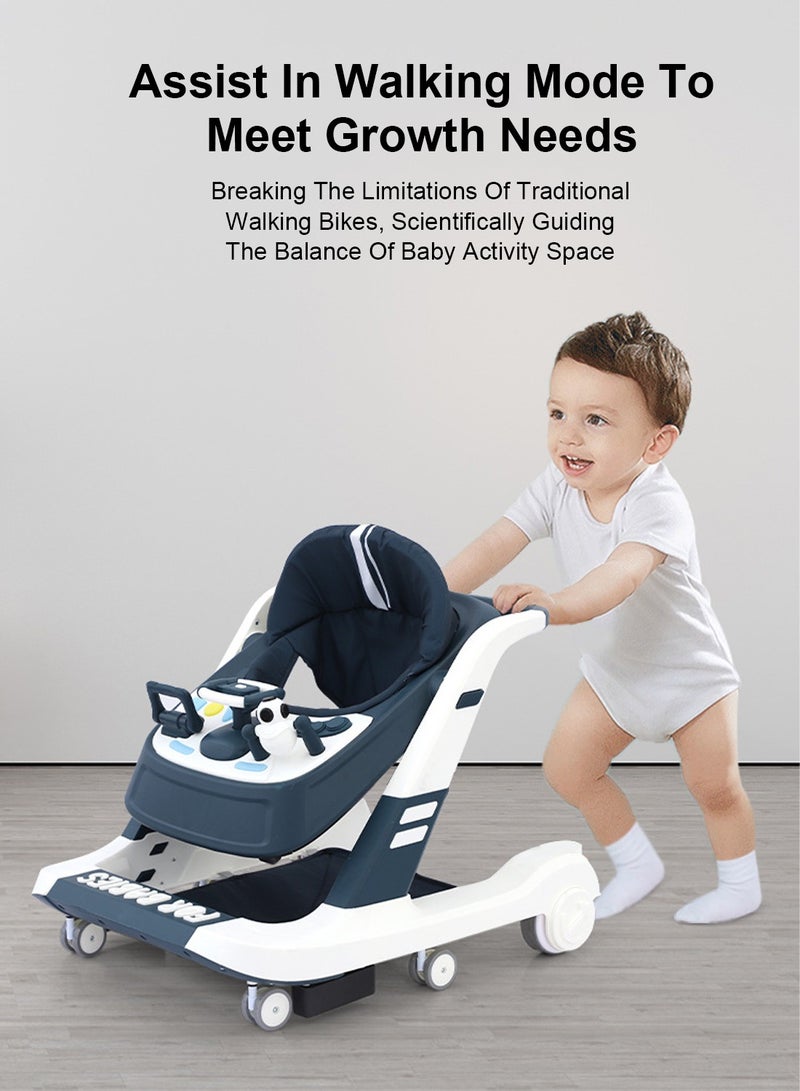Kidle Multi-Functional Baby Walker, 360-Degree Rotate For Infant Walker With Adjustable Speed Fun Puzzle Toy Plate Early Education Music Button - Image 2
