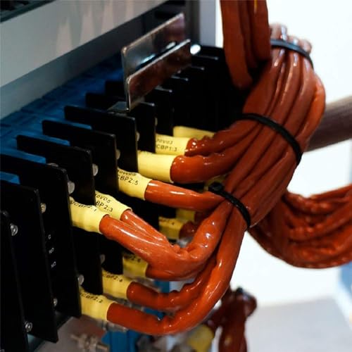 Aonomi Industrial Labels Replace for DYMO 18056 A18056 12mm Heat Shrink Tube Label Compatible with DYMO Rhino 4200, 5200, 5000, 6000, 6000+ Industrial Label Maker, Black on Yellow, 1/2" x 4.9',4-Pack - Image 4