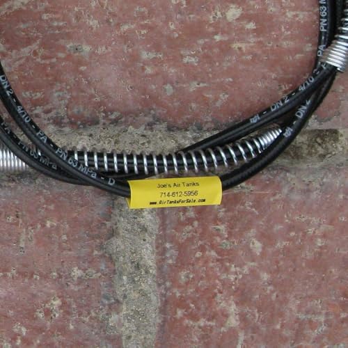 Aonomi Industrial Labels Replace for DYMO 18056 A18056 12mm Heat Shrink Tube Label Compatible with DYMO Rhino 4200, 5200, 5000, 6000, 6000+ Industrial Label Maker, Black on Yellow, 1/2" x 4.9',4-Pack - Image 5