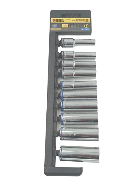 1/2 Drive Socket Set of 10 Deferent Sizes, METRIC 7713560