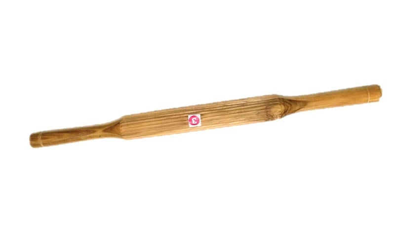 ARMAN SPOONS Royal Wooden Lining Rolling PIN PAPAD Style Roller BELAN PAPAD BELAN 14inch Long Standard Size - Image 5