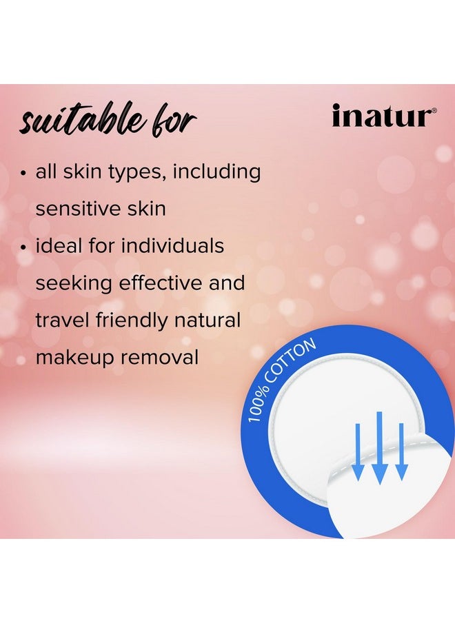 INATUR Makeup Remover Face Wipes (50 Wipes), Daily Cleansing Facial Towelettes To Remove Waterproof Make Up And Mascara, Jojoba Oil, Micellar Deep Cleans, No Artificial Chemicals  - Image 4