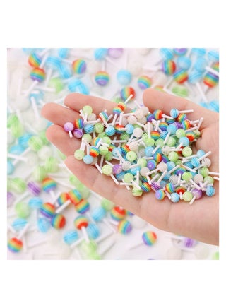 100Pcs Cute 3D Lollipop Candy Mini Nail Art Decorations DIY Accessories charm Cartoon Manicure Supplies Random Color - pzsku/ZD33D490784DC5A436AB3Z/45/_/1702291174/e6b2c447-d10b-4a0f-9dc1-4a780e55d024