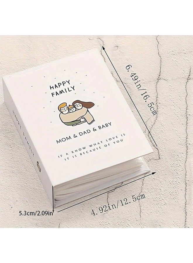 كيلا ألبوم ذكريات يحتوي على 50 صفحة و100 صورة، صورة مقاس 6 بوصات (أبيض 16.5 × 12.5 × 5.3 سم) - Image 2