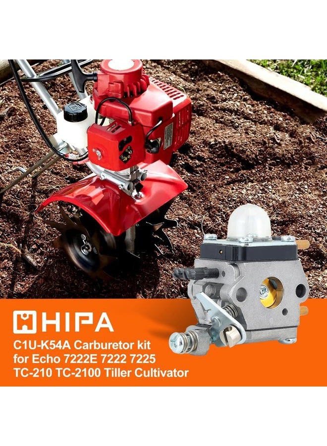Hipa C1U-K54A Carburetor for Mantis Tiller 7225 7222M 7222 7222E 7230 7920 2-Cycle Cultivator Echo HC1500 HC-1500 TC-210 TC210 Tiller - Image 2