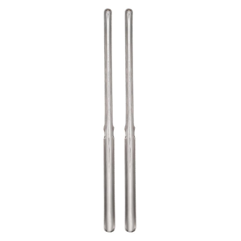 HOPE KART Hope Kart Steel 2 in 1 Marrow Spoon Scoop for Mutton Bone and Seeds Remover Tool Spoon Sticks from Fruits Vegetables for Kitchen ToolsStainless Steel Silver Pack of 2 - Image 1