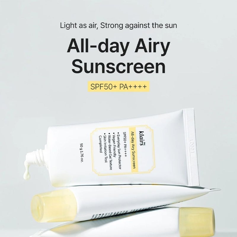 Klairs All-day Airy Sunscreen (50g) - Image 2