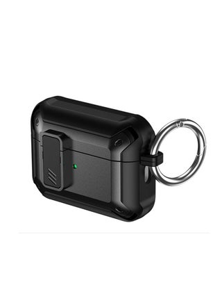 غطاء جراب متوافق مع اير بودز برو 2 2022 بمشبك قفل آمن ، سلسلة Armor العسكرية غلاف صلب متين لكامل الجسم للرجال والنساء مع سلسلة مفاتيح جراب واقٍ مقاوم للصدمات لـ ا يربودز الجيل الثاني ، أسود - pzsku/ZD33D65221A7057EC53FDZ/45/_/1668307739/48d53be4-58bd-4aa9-97ef-b187b998af5e