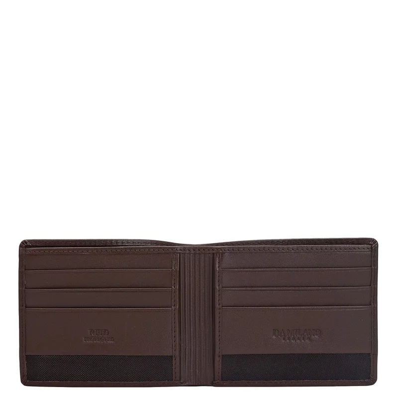 Da Milano  Brown Bifold Leather Mens Wallet for Men | Best Price UAE