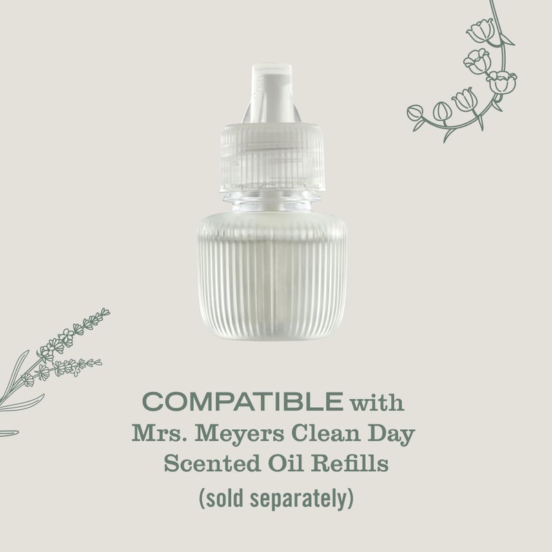 MRS. MEYER'S Clean Day Premium Scented Oil Diffuser, Wall Plug in Air Freshener, Aromatherapeutic Home Scent Device, Automatic Shut-Off and Adjustable Scent Control, Refills Sold Separately - Image 3