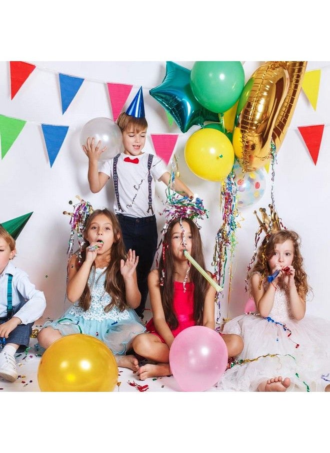 RUBFAC - 1020Ft 720Pcs Colorful Pennant Banner Flags Multicolor Bunting String Triangle Flags Bulk Garland For Grand Opening Carnival Theme Birthday Party Decoration Outdoor Events Classroom Decor - Image 1